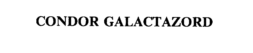 Trademark Logo CONDOR GALACTAZORD