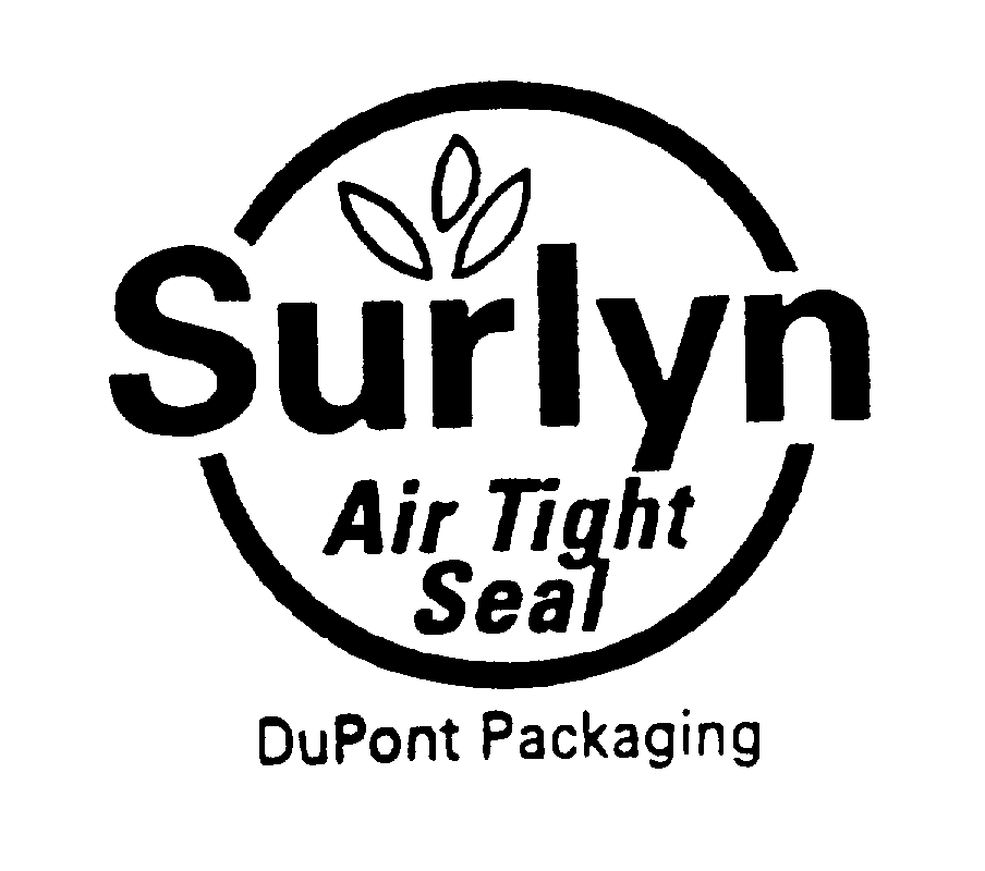 Trademark Logo SURLYN AIR TIGHT SEAL DUPONT PACKAGING