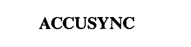 Trademark Logo ACCUSYNC