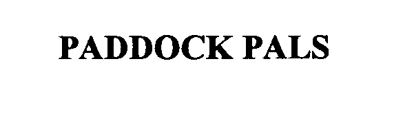 Trademark Logo PADDOCK PALS