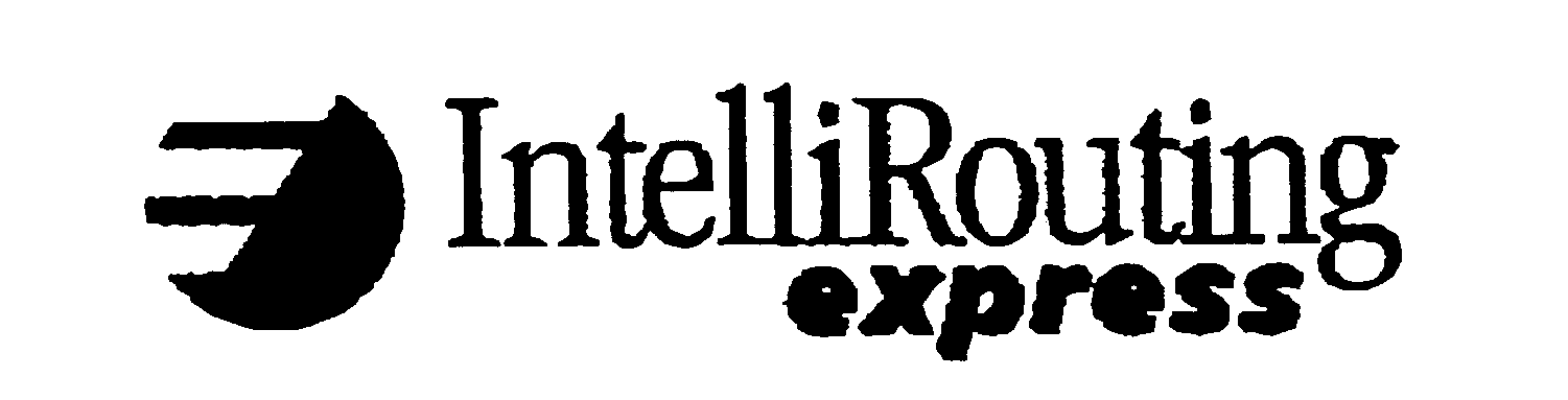 Trademark Logo E INTELLIROUTING EXPRESS