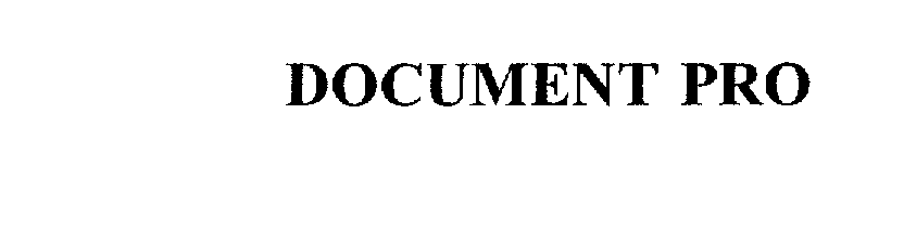  DOCUMENT PRO