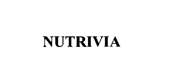 Trademark Logo NUTRIVIA