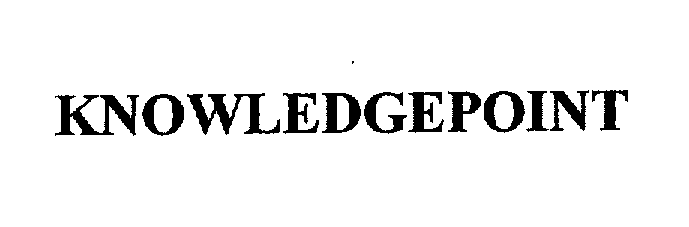 Trademark Logo KNOWLEDGEPOINT