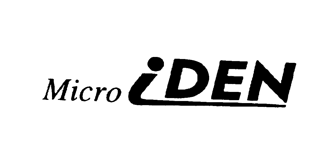 Trademark Logo MICRO IDEN