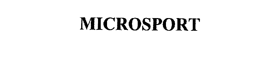 Trademark Logo MICROSPORT