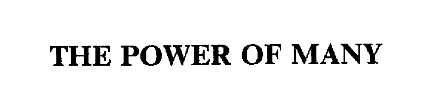 Trademark Logo THE POWER OF MANY