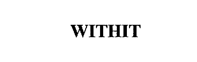 Trademark Logo WITHIT