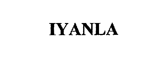 Trademark Logo IYANLA