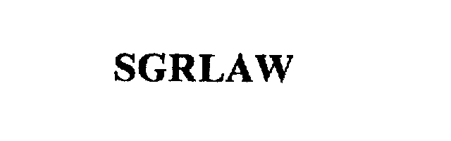 Trademark Logo SGRLAW