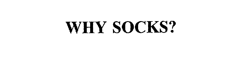  WHY SOCKS?