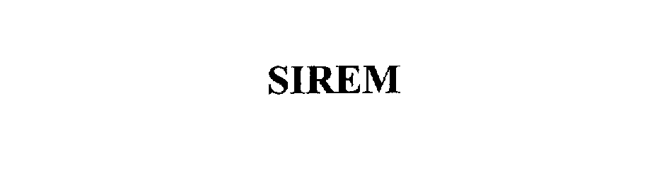 Trademark Logo SIREM