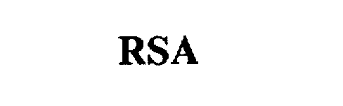 Trademark Logo RSA