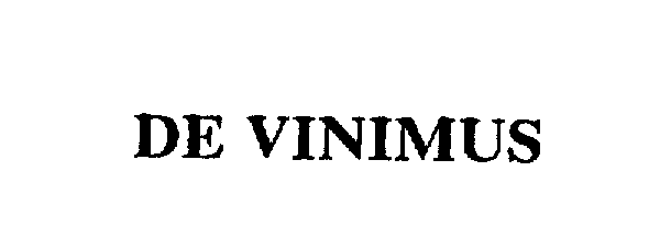 Trademark Logo DE VINIMUS
