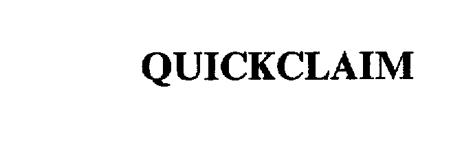 Trademark Logo QUICKCLAIM