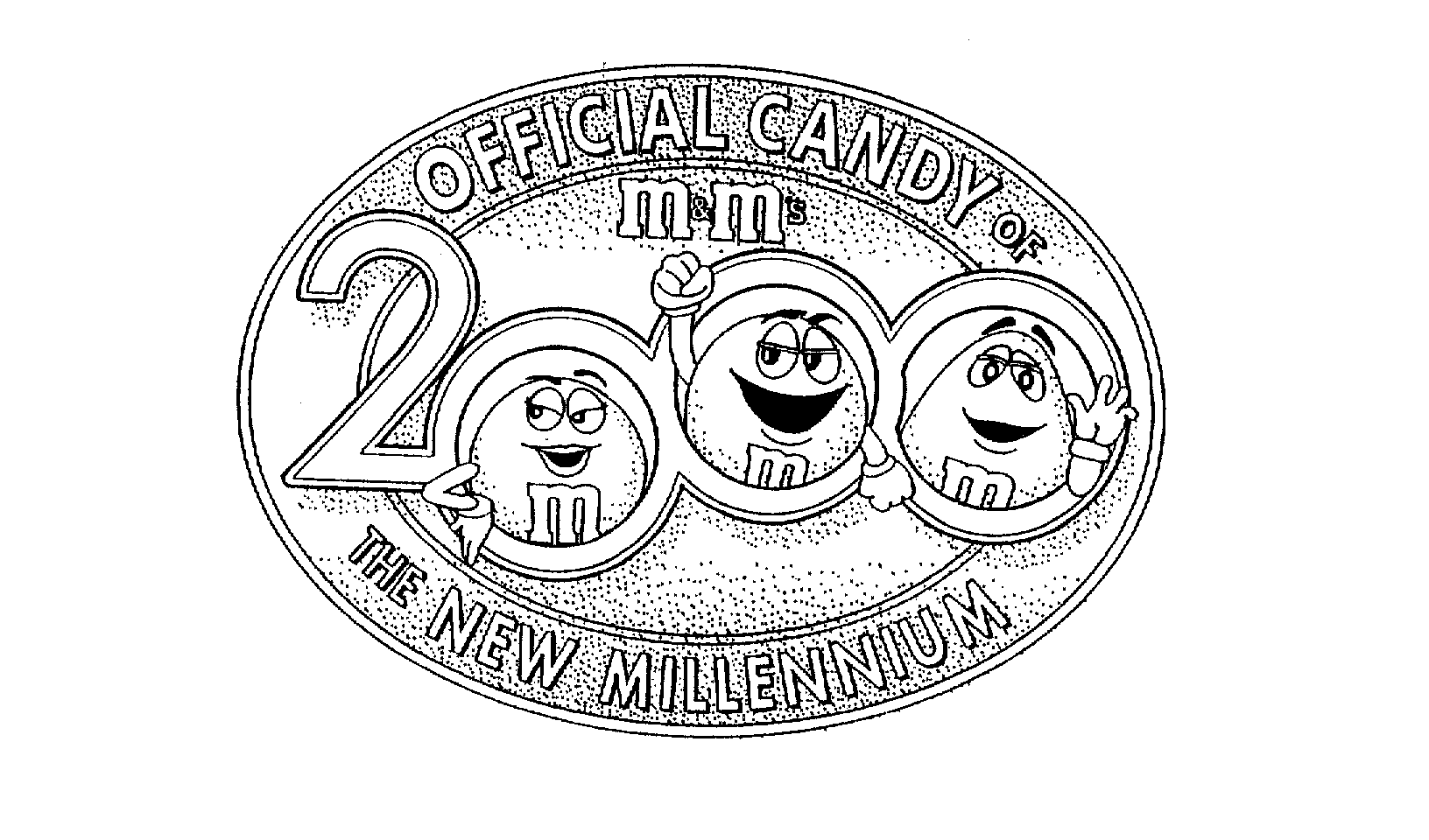  M&amp;M'S OFFICIAL CANDY OF THE NEW MILLENNIUM 2000