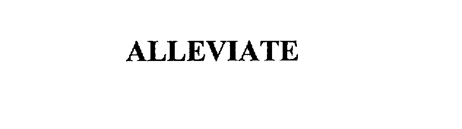 Trademark Logo ALLEVIATE
