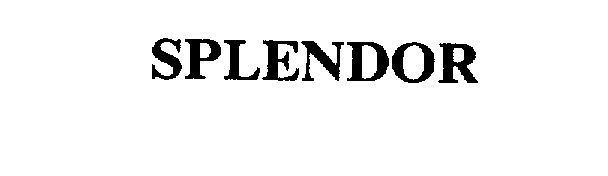 Trademark Logo SPLENDOR