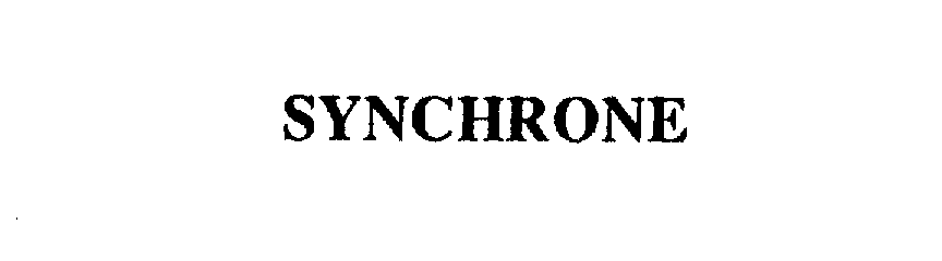 Trademark Logo SYNCHRONE