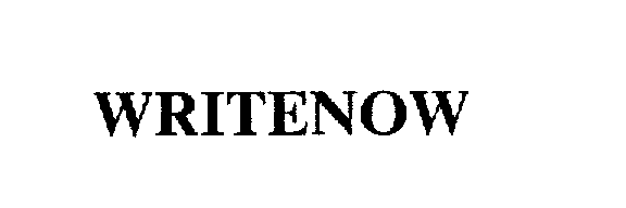 Trademark Logo WRITENOW