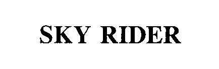Trademark Logo SKY RIDER