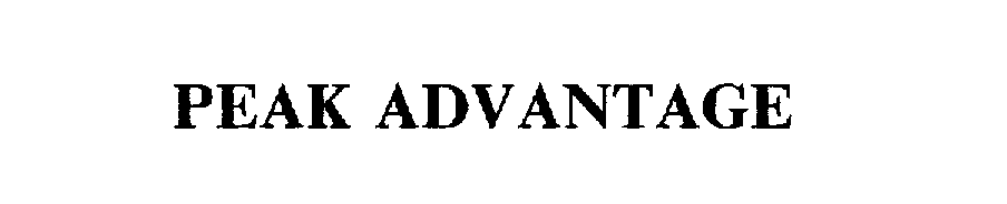 Trademark Logo PEAK ADVANTAGE