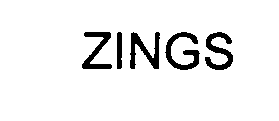 Trademark Logo ZINGS