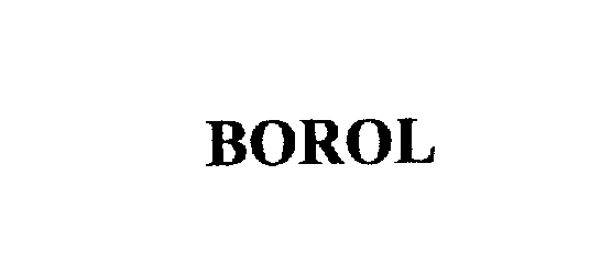 Trademark Logo BOROL