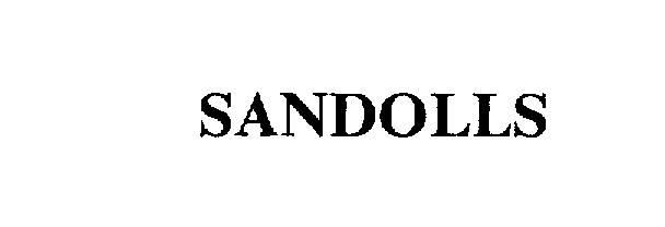 Trademark Logo SANDOLLS