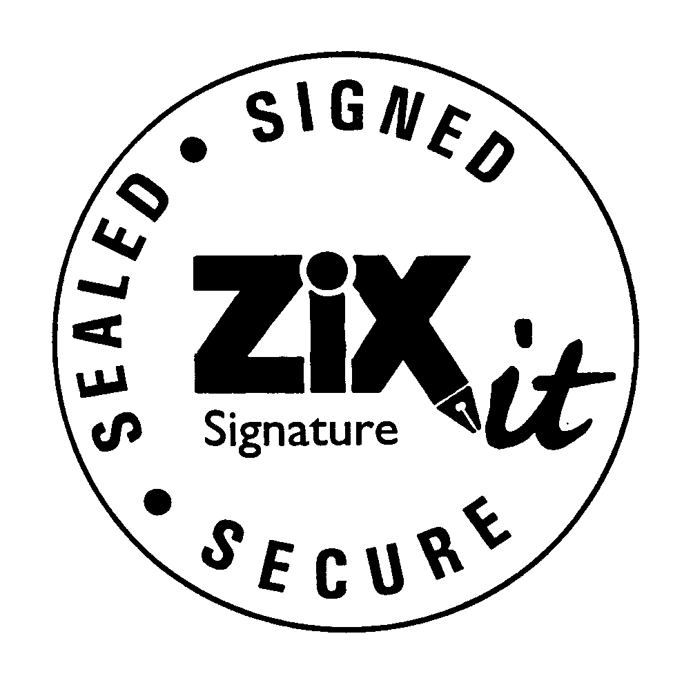  ZIX IT SIGNATURE SIGNED SEALED SECURE