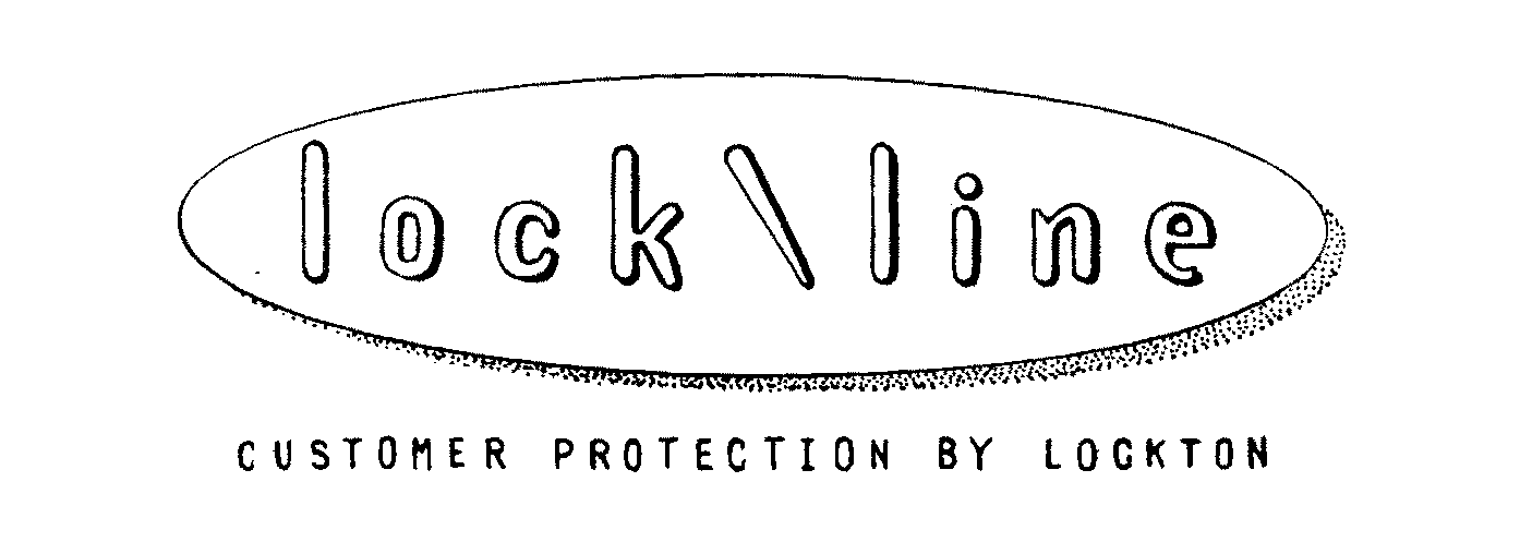 Trademark Logo LOCK LINE CUSTOMER PROTECTION BY LOCKTON