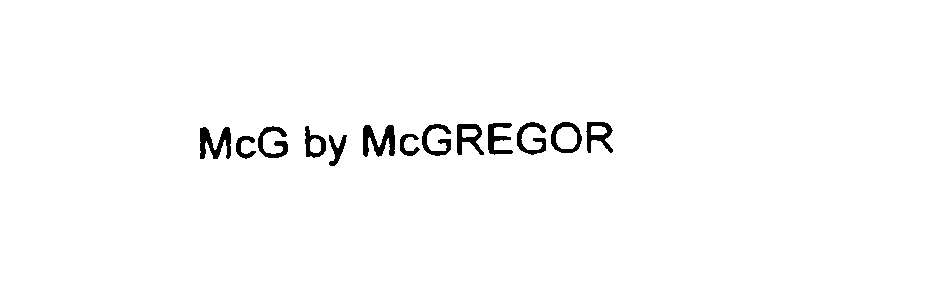  MCG BY MCGREGOR