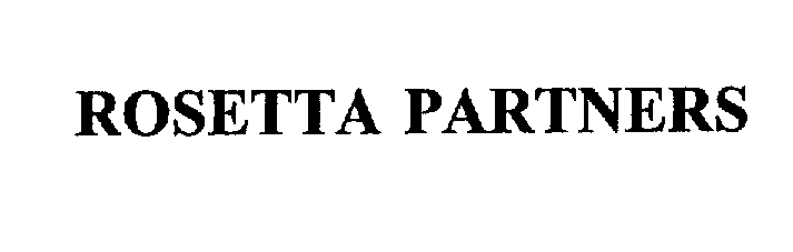 Trademark Logo ROSETTA PARTNERS