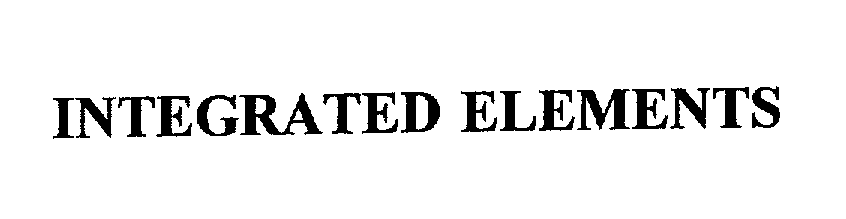 Trademark Logo INTEGRATED ELEMENTS