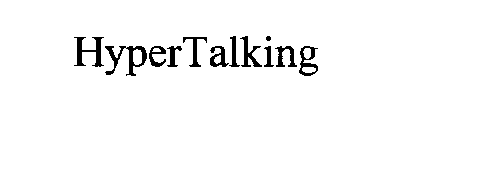 Trademark Logo HYPERTALKING