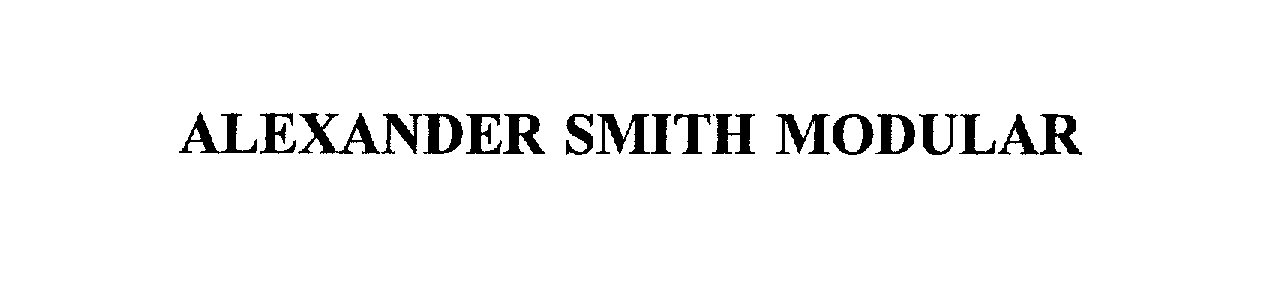 Trademark Logo ALEXANDER SMITH MODULAR