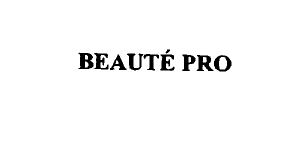 Trademark Logo BEAUTE PRO