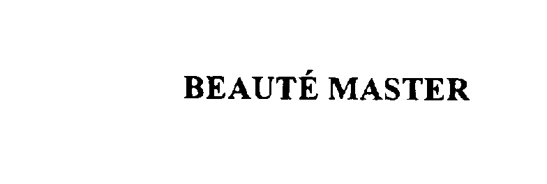 Trademark Logo BEAUTE MASTER