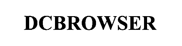 Trademark Logo DCBROWSER