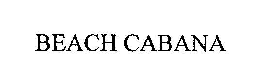 Trademark Logo BEACH CABANA