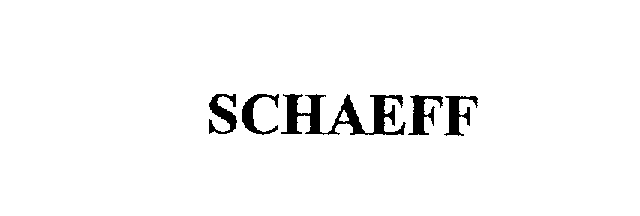 Trademark Logo SCHAEFF