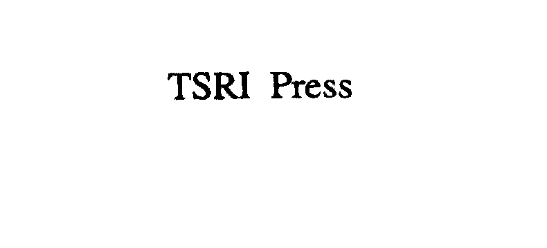 Trademark Logo TSRI PRESS