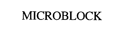 Trademark Logo MICROBLOCK