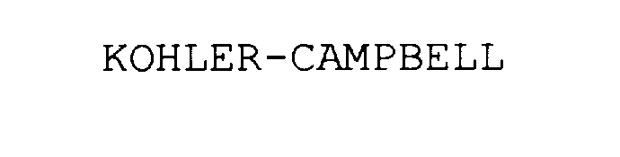 Trademark Logo KOHLER-CAMPBELL.COM
