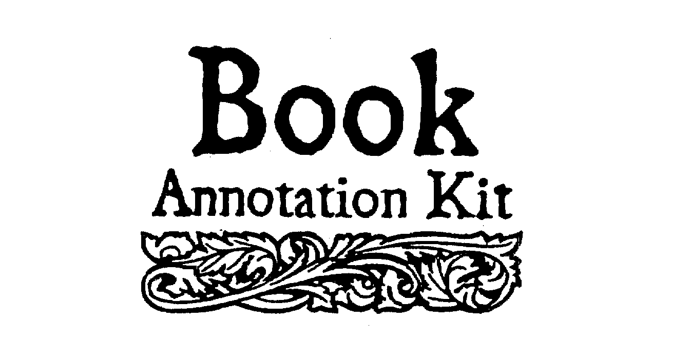 Trademark Logo BOOK ANNOTATION KIT