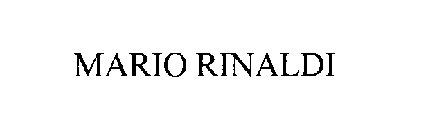 Trademark Logo MARIO RINALDI