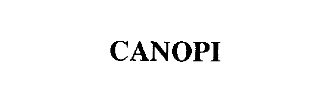 Trademark Logo CANOPI