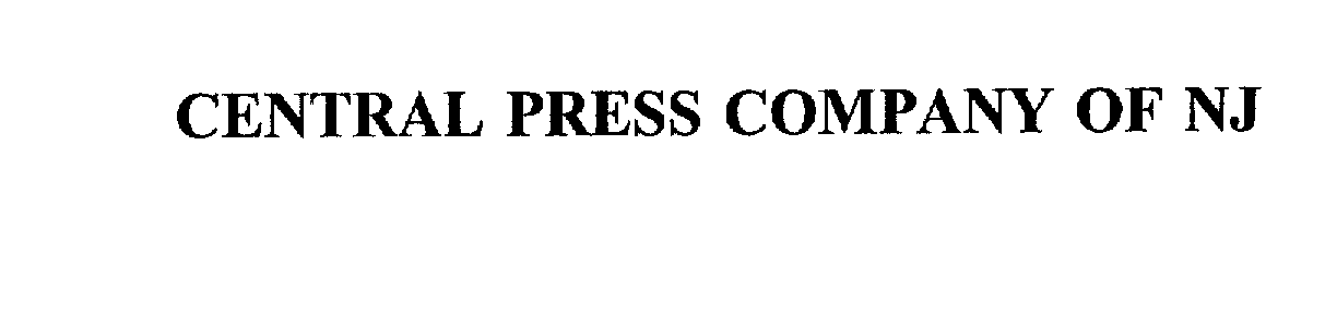  CENTRAL PRESS COMPANY OF NJ