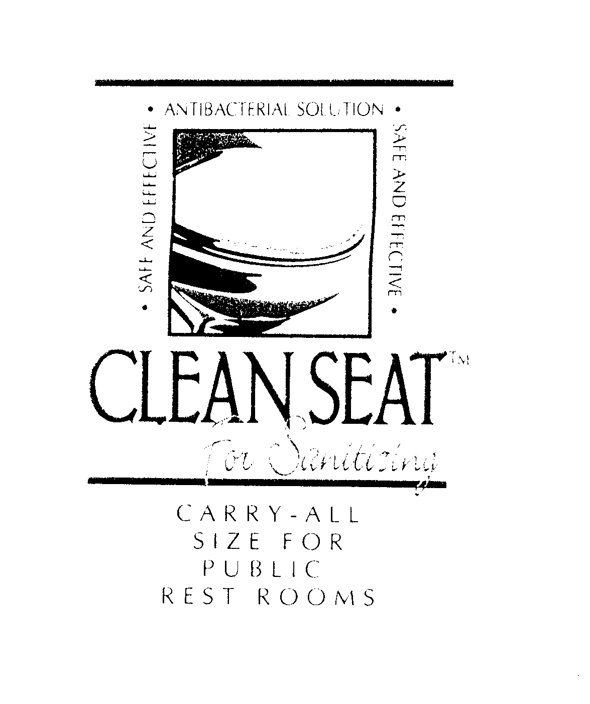 CLEAN SEAT FOR SANITIZING CARRY-ALL SIZE FOR PUBLIC RESTROOMS