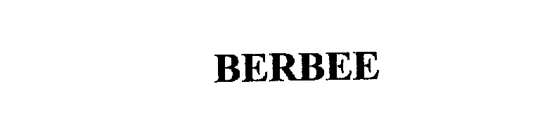 Trademark Logo BERBEE